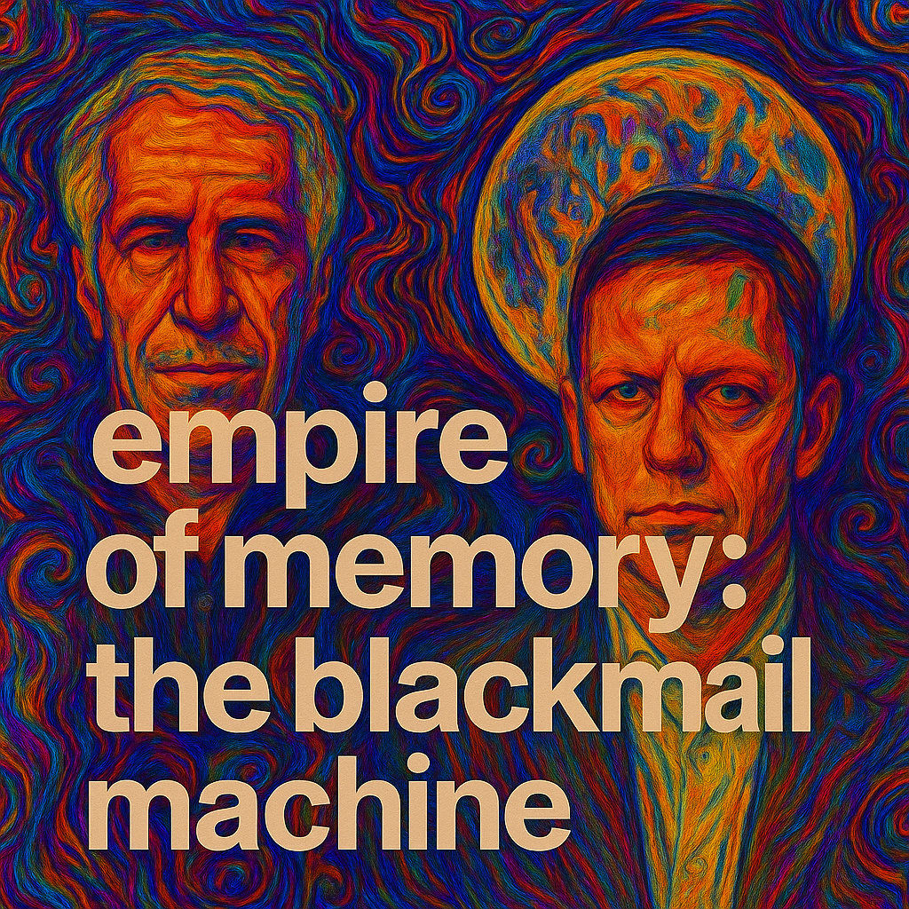 Empire of Memory: The Blackmail Machine featured image with Epstein and Thiel